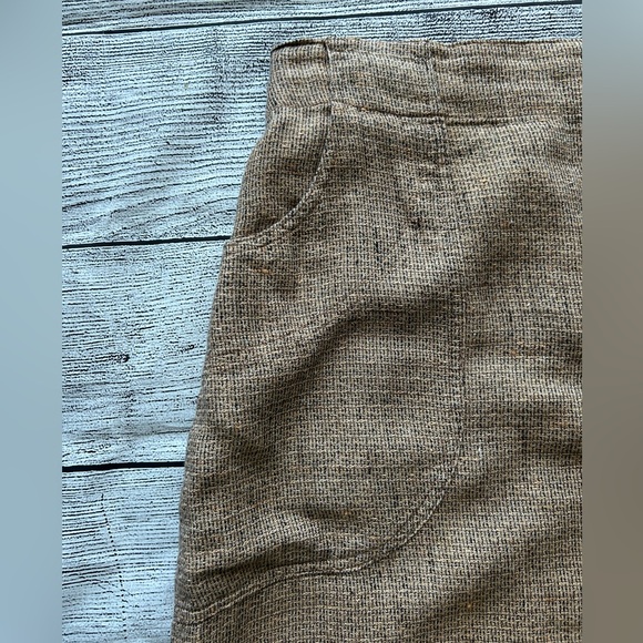 Flax 100% linen brown long skirt size large - Picture 3 of 10